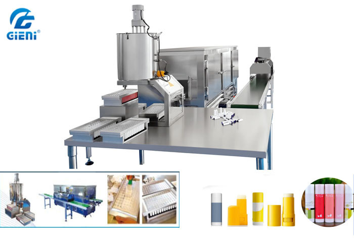 China Customised Manual Lip Balm Filling Machine With Freezing Tunnel wholesale