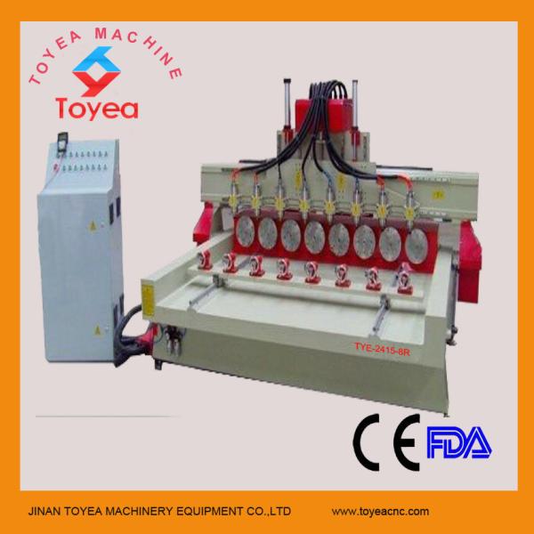 Quality 8 rotary axises Wood cnc carving machine TYE-2415-8R for sale