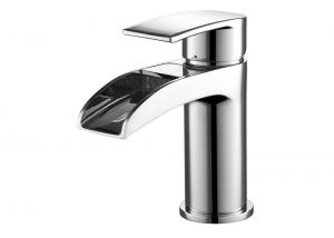 China Elegant Bathroom Basin Sink Taps Chrome / Gold Finish T8112W wholesale