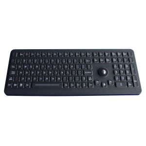China Industrial Medical Silicone Computer Keyboard With Washable Trackball wholesale