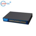 10/100/1000Mbps 24port Gigabyte LAN RJ45 Network Ethernet Hub Switch with best