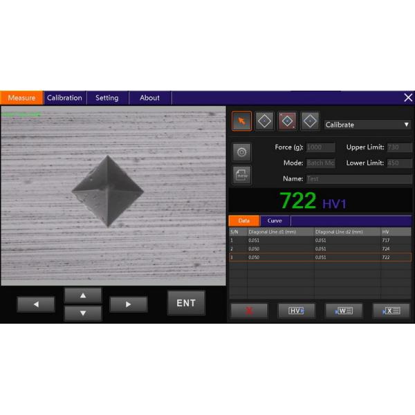 Quality VicPad portable vickers hardness tester Software with Touch Panel for sale
