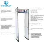 Through the metal detection door through the number of human passing and alarm