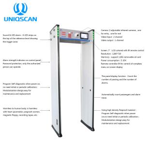 China Through the metal detection door through the number of human passing and alarm times statistics of the security door wholesale