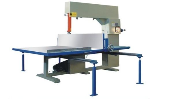 Matress Sponge Vertical Cutting Machine With Linear Guide Positioning Handwheel