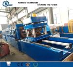 Three Wave Guardrail Roll Forming Machine PLC With Automatic Continuous Cutting