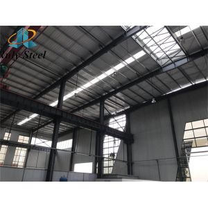 Prefabricated Multi Storey Steel Frame Construction With Crane