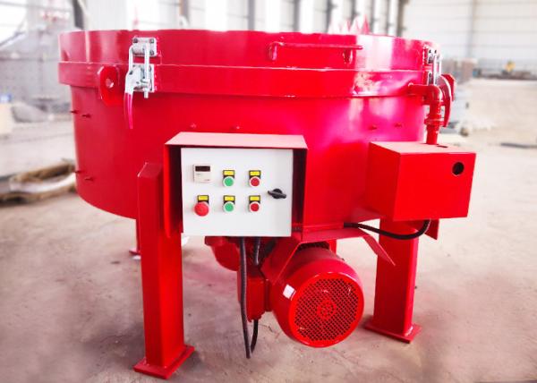 Quality Low Noise Concrete Pan Mixer 15KW Mixing Power 5 Scraper High Automation for sale