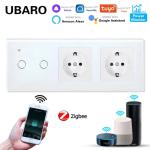 228 X 86 X 35mm Light Switch And Plug Combo CE Vioce Control Switch And Socket