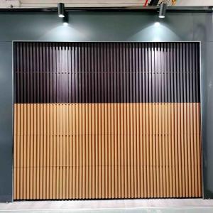 China Fashion Electric Garage Doors  Grille Solid wood Sectional Garage Door on sale