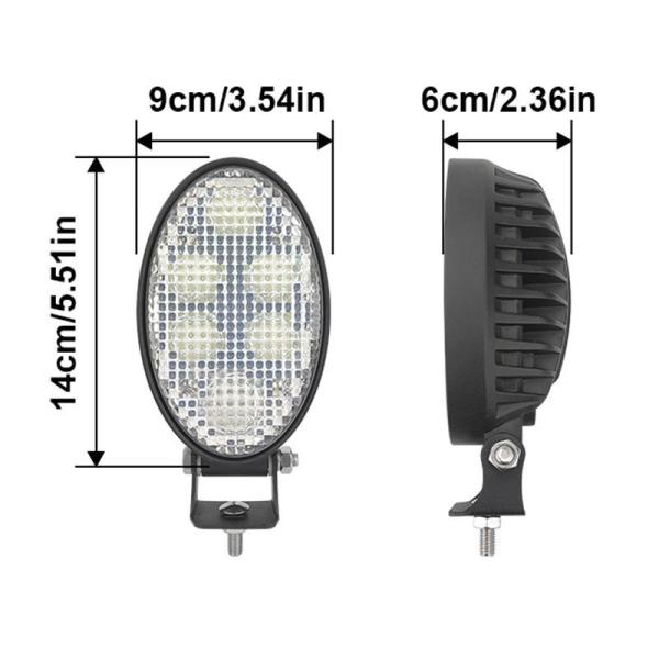 Truck Forklift Oval 30W LED Work Flood Light LED Working Light