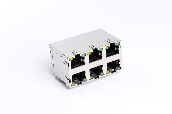 Quality CAT5 Internet Cable Rj45 Ethernet Socket Connections With LEDs TM5JB823T1111 for sale
