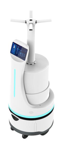 Android 5.1 Disinfection Spray Robot IPS Screen Autonomous Delivery Robot