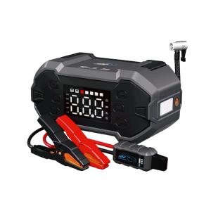 China 8.0L Gasoline Portable Power Bank Multi-Functional Car Jump Starter With Air Compressor For All Cars on sale