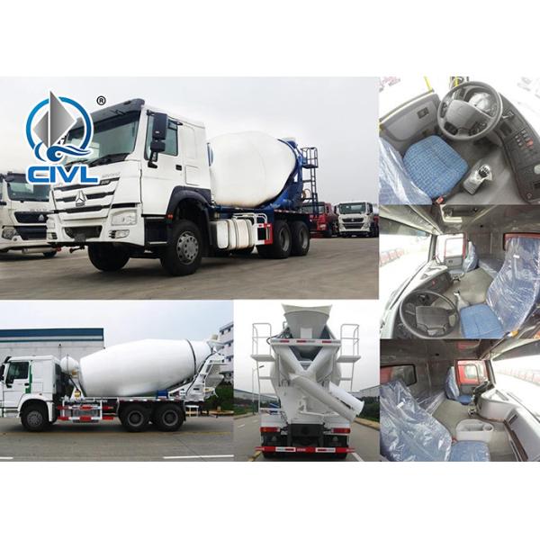 Concrete Mixing Equipment SINOTRUK HOWO7 12CBM 336HP 6X4 LHD ZZ1257N4048W With Italy pto