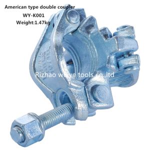 China EN74 Galvanized scaffolding double coupler , scaffolding tube clamps wholesale