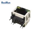 PA6T PBT RJ45 Female Connector Socket Elastic Shell Shield