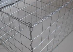 China 10x12cm Gabion Wire Mesh Rock Wall Bunnings For Slope Protection on sale