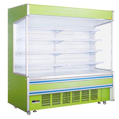 Quality Front open type multideck open display cooler with customized color for sale