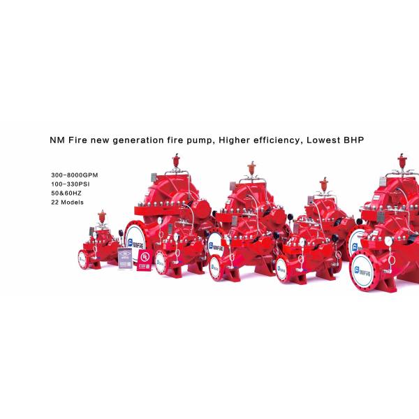 250 GPM @ 102 PSI Fire Fighting Water Pump End Suction Type