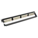 1U 24 Port Keystone Unshielded Patch Panel Keystone RJ45 DustProof