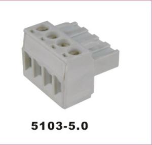 China Solid/Stranded Wire Type Terminal Block Connector with Contact Resistance 20mΩ wholesale
