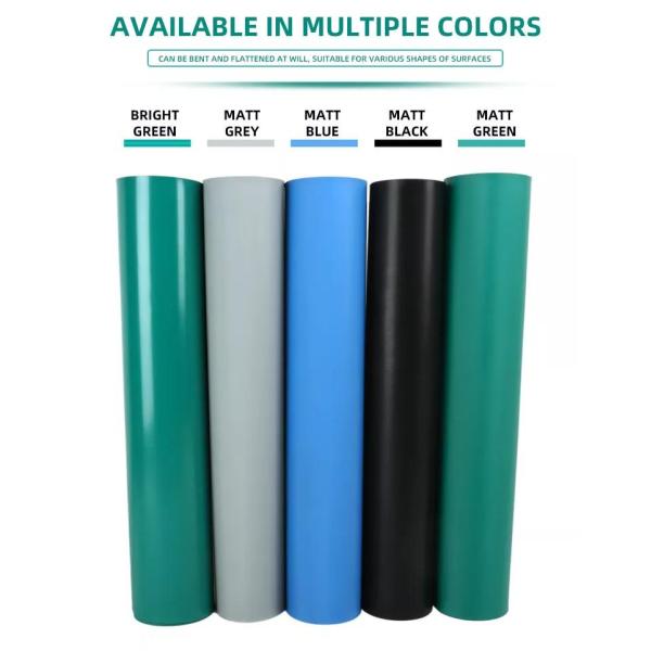 Electronic Manufacturing Services ESD Table Mat 120cm X 60cm Blue Black Grey Green