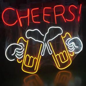 Customized Size LED Neon Sign Light for Interior Decoration Good Vibes Wall