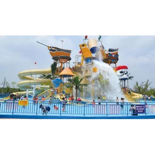 Excited Large Outdoor Rainbow Water Slide Weather Resistance