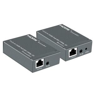 60m 1080P Ca5e/6/7 HDMI Over Ethernet Adapter With IR HDMI Loop Out Option