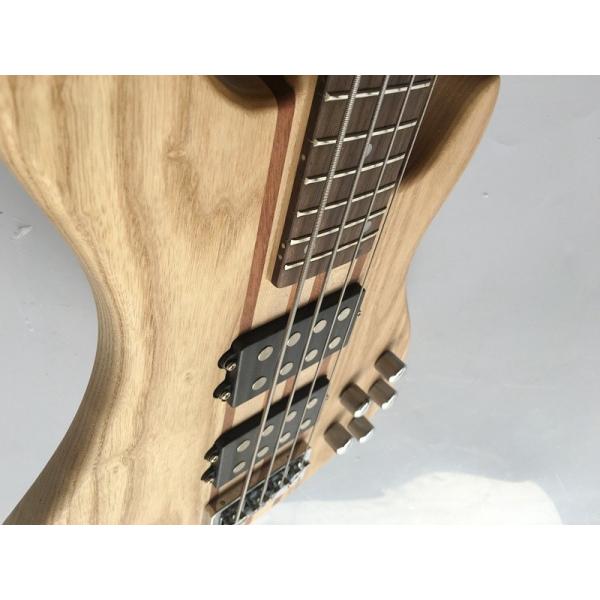 professional active electric bass guitar neck through body bass guitar with ashwood body