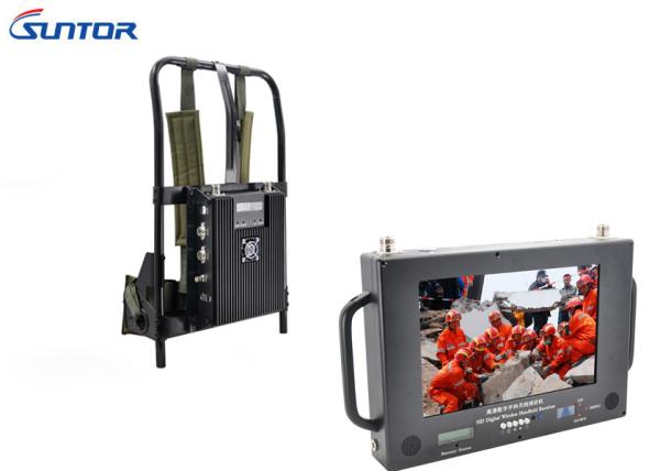 Portable NLOS H.264 COFDM Transmitter Two Way Voice Intercom AES256 Encrypted