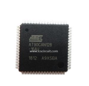 China IC AT90CAN128-16AU Microcontroller 128k Bytes ISP Flash Memory on sale