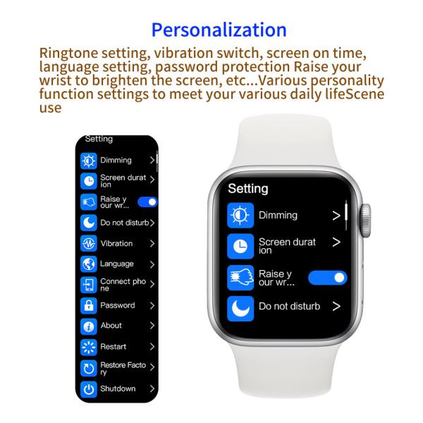 Fitness Tracker Apple Watch Series 4 Phone Calls , 1.54 Inch Smartwatch You Can Reply To Texts