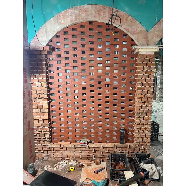 Chinese House Build Block Decorative Material Rectangle Hollow Perforated Brick Outside
