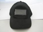 LED name badge and message display cap with 9 speed and brightness level