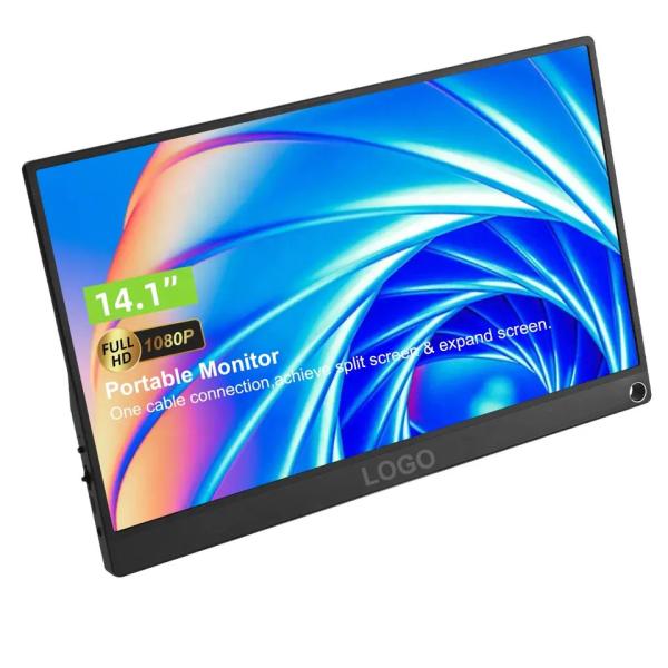 Quality 14.1inch USB C Mini HDMI Gaming Portable Dual Monitor LCD Display For Windows Mac Android for sale