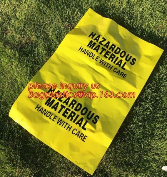 Commercial grade plastic biohazard waste bags medical waste bag, OEM Red Isolation Infectious Waste Bag Biohazard Bags o