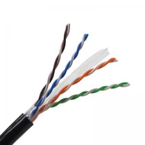 China Cat6e CAT6 Ethernet Cable Outdoor 305 Meter 4 Pair Single PE Jacket on sale