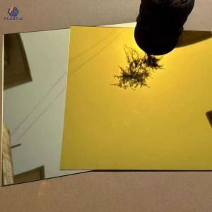 Gold Mirror Acrylic Sheet Back With Glue