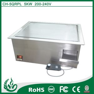 Microcomputer control induction griddle flat plate griddle with 5kw