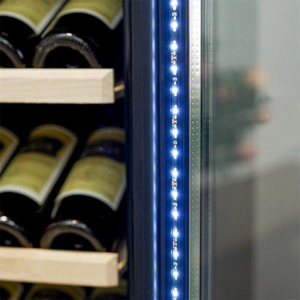 Precision Temperature Control Black Solid Wood Kitchen Wine Cooler Precision Temperature Control Black Solid Wood Kitchen Wine Cooler