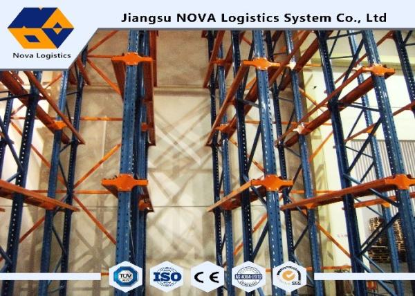 Quality ISO9001 High Density Drive In Pallet Racking for Cold Storage Warehouse for sale