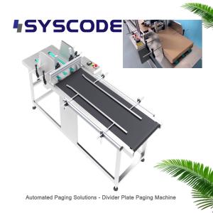China Divider Plate Pagination Machine With Integrated Coding And Labeling wholesale