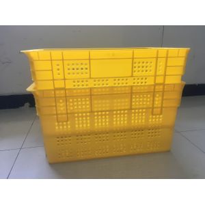 China 600*400mm Fruit And Vegetable Plastic Crates Stackable Turnover Distribution wholesale