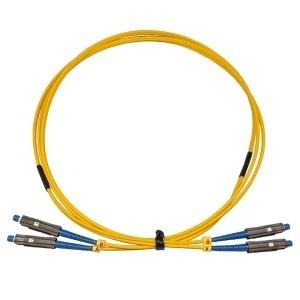 China Duplex SM SC APC To SC APC Patch Cord G652D G657A1 G657A2 Fiber Optional on sale