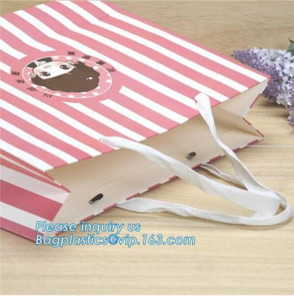 Custom your brand dark blue 3D patch coated paper bag for gift toy carrier bag with handle,Design Luxury White Custom Cr
