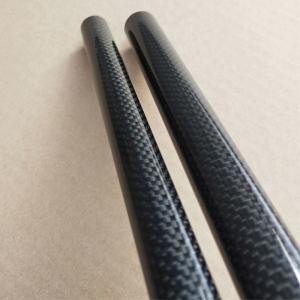 China Epoxy Resin 3K Carbon Fiber Tube High Temperature Heat Resistance Glossy Surface wholesale