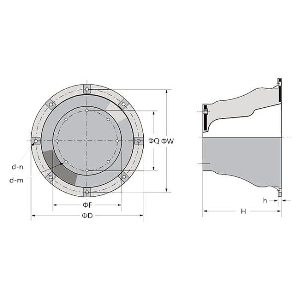 Durability Customizable Cone Shaped Dock Fenders Mooring Marine 2000mm