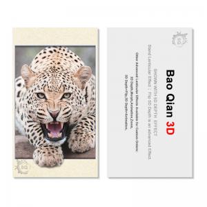China Durable 3D Lenticular Business Card Printing Animation Effect For Promotion wholesale